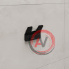Крючок двойной Lemark SMOOTH LINE для полотенец и халатов, чёрный матовый